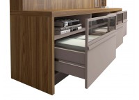 MEUBLE TV VECTOR (3PC) 3 PTS LAMINATED MEL/ CACAO